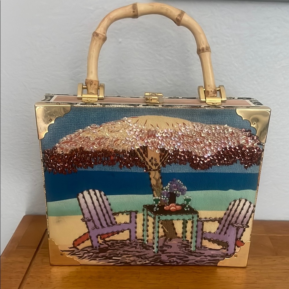 Beach Scene cigar-box bag